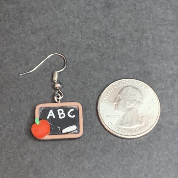 Teacher Earring, Educator Earring, Teacher Appreciation Gift, ABC Earring - Picture 5 of 5